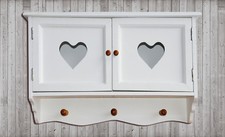 Schrank Küchenschrank Hängeschrank Wandregal Aufbewahrung Weiß Holz 319