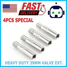 4pcs Metal Tire Wheel Valve Extension Extender Cap Stem For Car Truck Van Stog