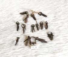 Antique Handcrafted Primitive Iron Tweezer Miniature Collectible 11 Pcs TZ39