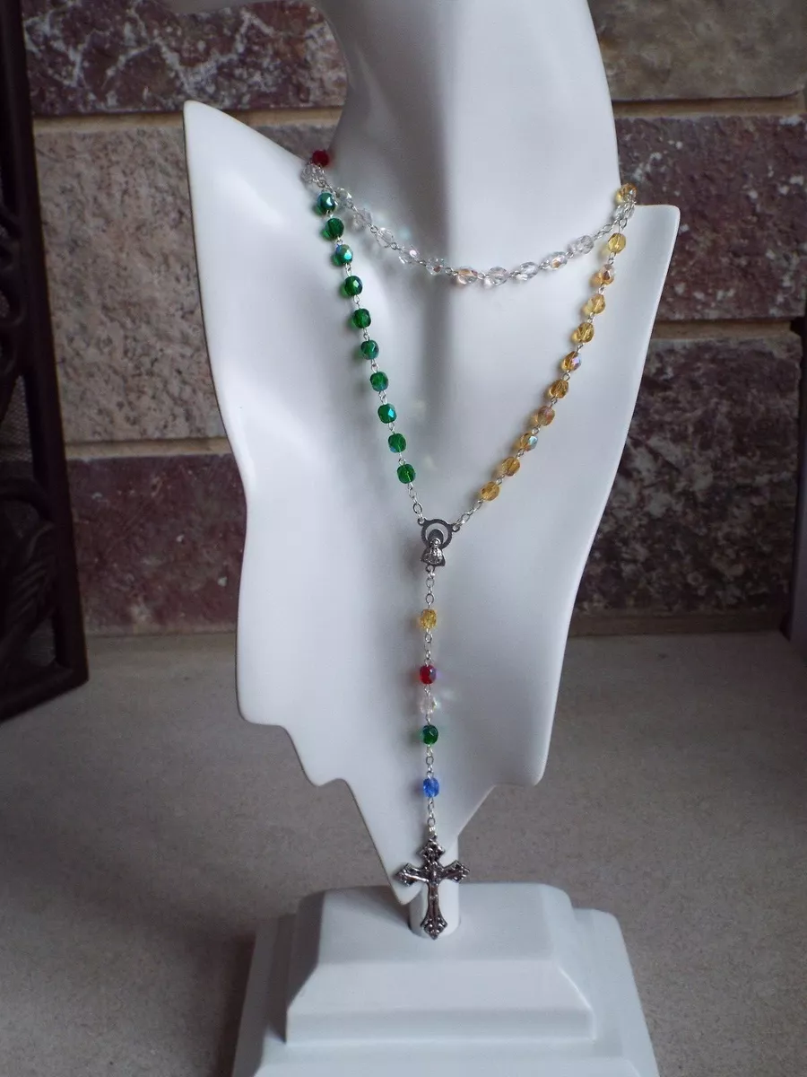 Swarovski crystal rosary necklace deals