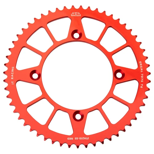 JT Aluminum Red Rear Sprocket 56 56T Tooth Honda CRF150R CR80R CR85R 1985-2022 - Picture 1 of 2
