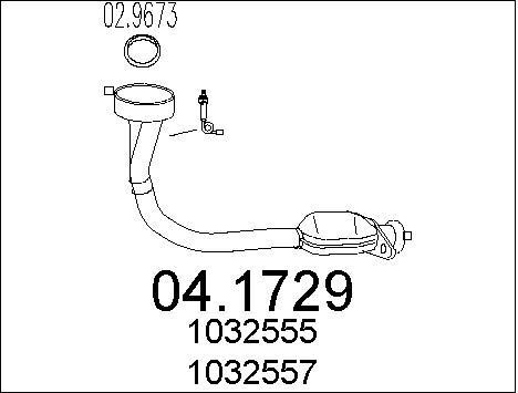 Catalyseur Ford Escort VI et Orion III 1.8 16V pour ligne d'échappement essence d'origine
