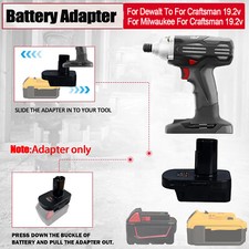 For Milwaukee 18V For Dewalt 20V Battery Adapter To For Craftsman 19.2V Tool
