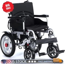500W Dual Motor Foldable Electric Wheelchair Intelligent 330LB All Terrain FDA