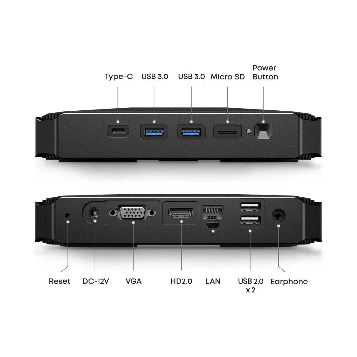 CHUWI HeroBox Mini PC Intel N100 UHD Graphics Windows 11 8GB