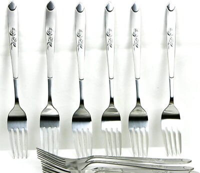 YSAMAX Edelstahl Gabeln 6er Set für Haus und Küche, Tafelgabel
