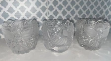 3 Christmas votive tea light candle holder (candle not included ) 2 Angels 1 Tre