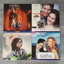  4 Lot LASERDISCS Sirens - Nell - Gloria Estefan Live - Something To Talk About