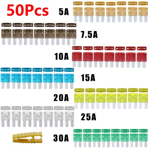 Kit Surtido de Fusibles Hoja ATR Micro2 Coche 5A 7.5A 10A 15A 20A 25A 30A 50/140 un. - Imagen 7 de 8