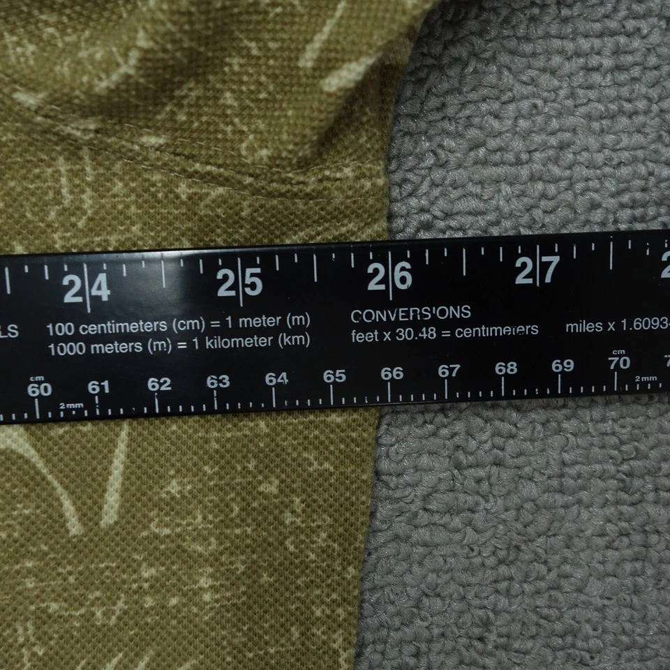 Camisa Polo Scandia Woods Hombre Talla XL Beige Hawaiana Floral Manga Corta Cuello Foto 4 de 4