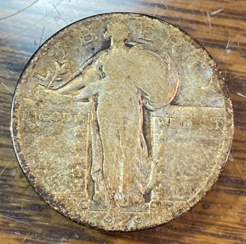 1929-S Standing Liberty Quarter Nice Original Good Neat Tone CHRC