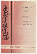 Belwin 1930 Choral Music: No, Sir. No English Courting Ballad -S.A.B.-Qty 10