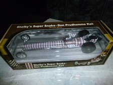 SHELBYS SUPER SNAKE DON PRUDHOMME RAIL 1.24 SCALE SANTA POD RACEWAY MODEL MIB