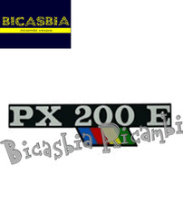 1244 - TARGHETTA COFANO COFANI VESPA PX 200 ARCOBALENO PX200E