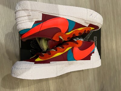 Nike x Sacai x Kaws Blazer Low Team Red Shoes Size 8 M/9.5 W