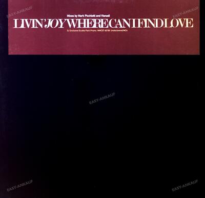Livin' Joy - Where Can I Find Love 2Maxi (VG+/VG+) '