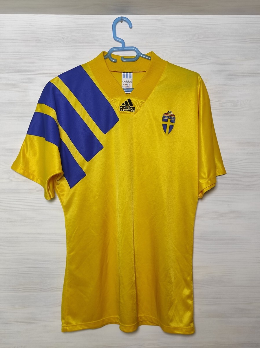 SWEDEN NATIONAL TEAM 1992-94 HOME SHIRT ADIDAS JERSEY SOCCER SIZE