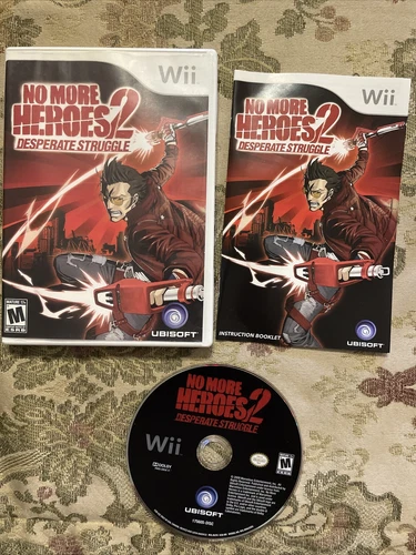 No More Heroes 2: Desperate Struggle (Nintendo Wii, 2010) Cib Nice Shape @ Disc