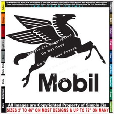 - Pegasus Mobil Gas Flying Horse with Text Greek mythalogy winged Sticker Decal