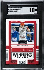 2021 Panini Contenders Bryce Harper Winning Ticket SGC 10 GEM MINT
