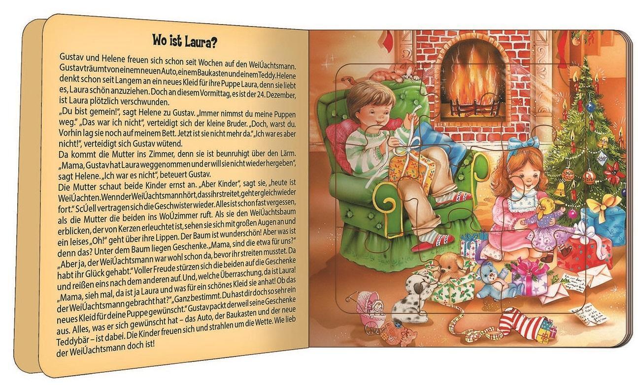 Thumbnail - Weihnachts-puzzlebuch 5 Puzzles Mit Farbvorlage Buch Deutsch 2017