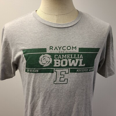 Adidas The Go-To Tee Camellia Bowl 2018 Eastern Michigan Gray T Shirt Med ~ Used