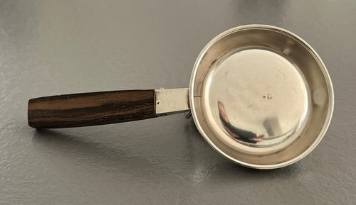 Antikes französisches Art Deco Sterlingsilber Teesieb Palissandre Griff Minerva - Bild 3 von 8