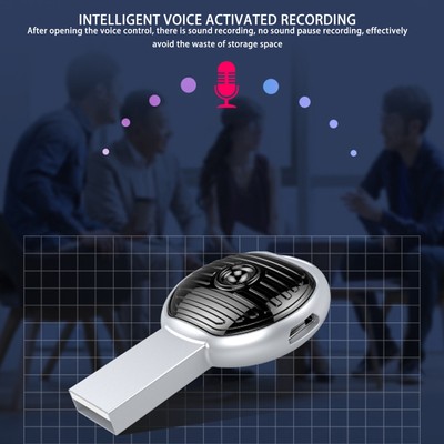 Digital Voice Recorder Multifunction Stylish AI Smart HD Noise Reduction MP3 Kit