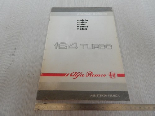 RIF1. MANUALE ORIGINALE CONOSCENZA ALFA ROMEO 164 TURBO 4 CILINDRI 1988 - Foto 1 di 12