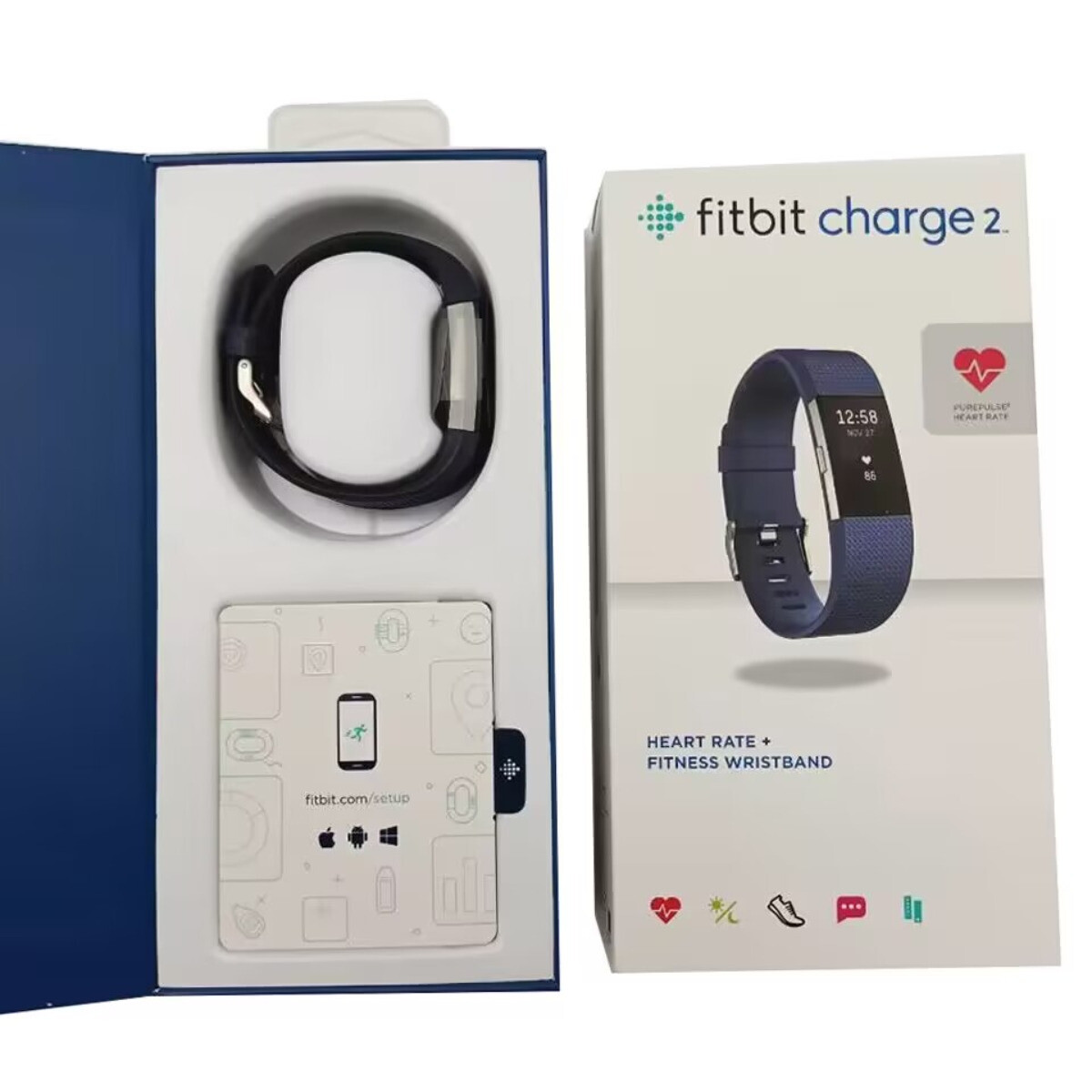 Fitbit Hr Setup NEW Fitbit Charge HR Fitness Activity Tracker- Black