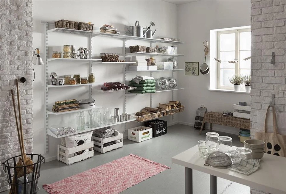 Element System EASY Hängeschiene RA 50|32 Wand Schiene 2-reihig für Regal Träger - Bild 3 von 4