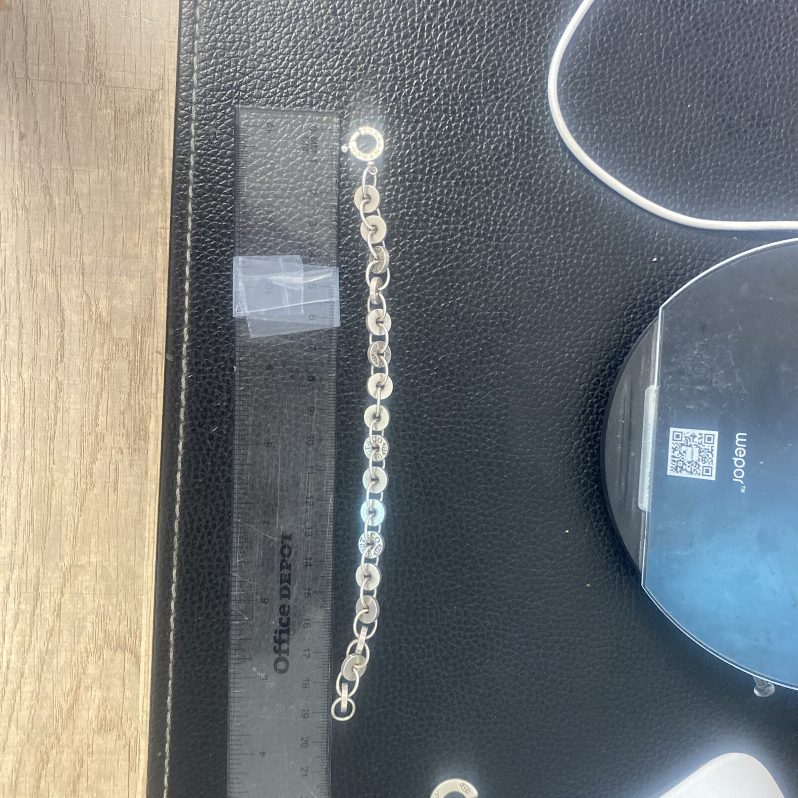 Tiffany & Co 1837 Circle Bracelet in Sterling Silver Rare Vintage Find