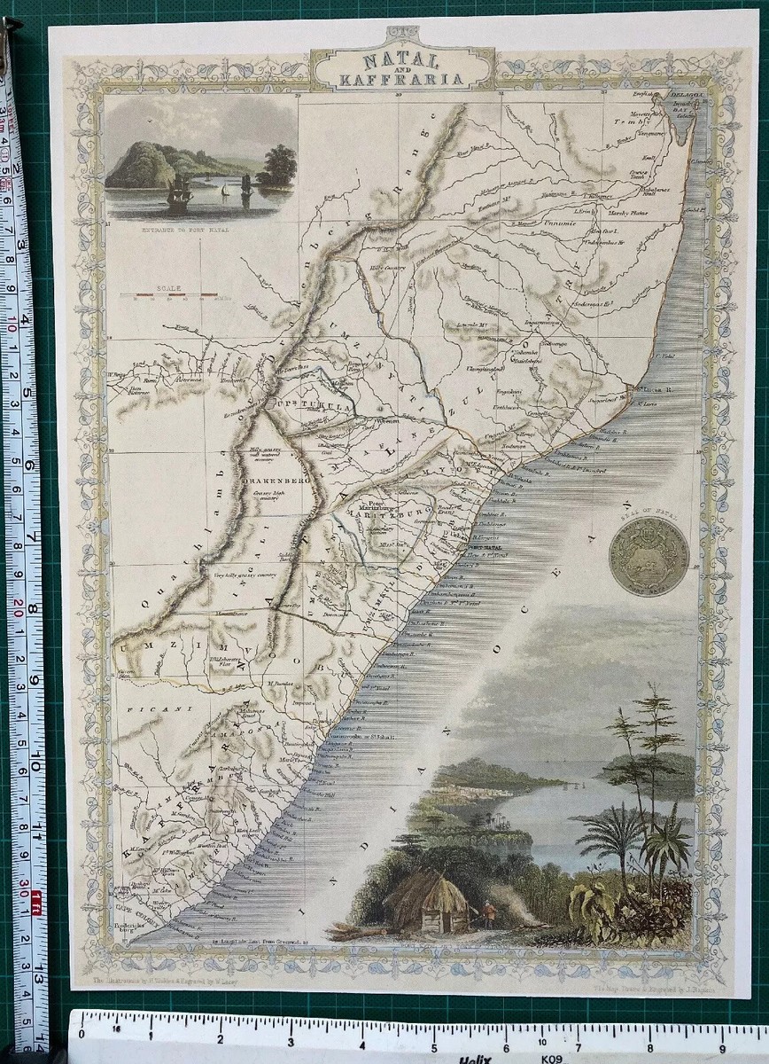 Map Of Natal South Africa Drakensberg Map