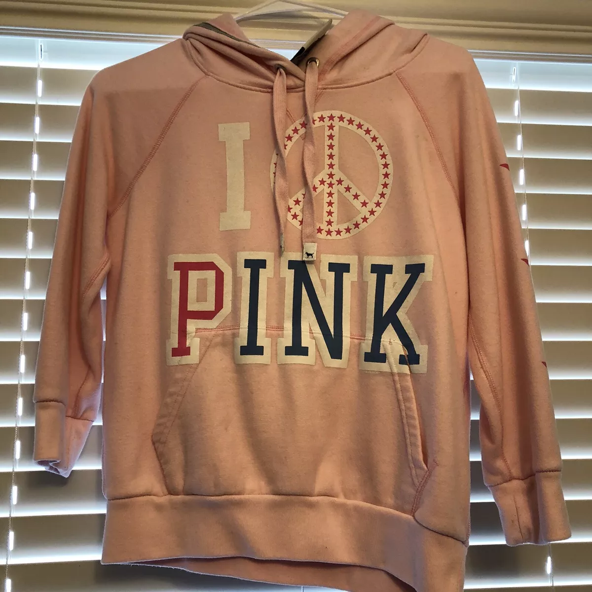 PINK Victoria Secret Hoodies Medium Vintage Y2K 2008 Baby Pink eBay