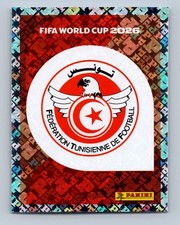2026 Panini FIFA World Cup Stickers #TUN1 Emblem FOIL Tunisia