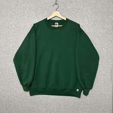 Vintage 90s Russell Athletic Crewneck Sweatshirt Men XL Green Made In USA