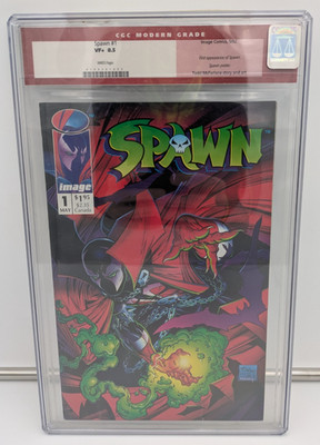 Spawn #1 Image Comics CGC Old Red Label 8.5 1992 Todd McFarlane 1st Al Simmons