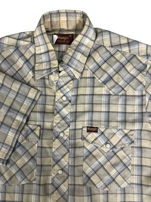 Vintage 90s Wrangler Wester Shirt M