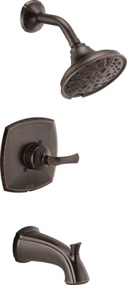 Delta Sandover 1H Tub/Shower Rough & Trim Venetian Bronze-Certified Refurbished