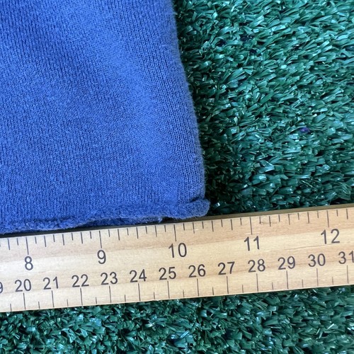 VTG Hollister Sweatpants Womens Medium Blue Bell Bottoms Wide-Leg Flared Y2K - Picture 12 of 13