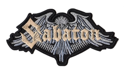 #ad #ad Sabaton Patch Eagle Bundesadler Embroidered Sew On Band Logo Swedish Power Metal $7.49