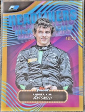2024 Topps Finest Formula 1 Andrea Kimi Antonelli Headliners Gold 48/50 #HL-11