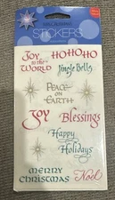 Mrs. Grossman's Lot of 3 Sticker Sheets New Package ~Card Captions Christmas~