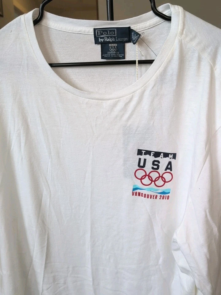  Ralph Lauren Vancouver RL Team USA 2010 White Olympic Shirt - XXL - Image 2 of 4