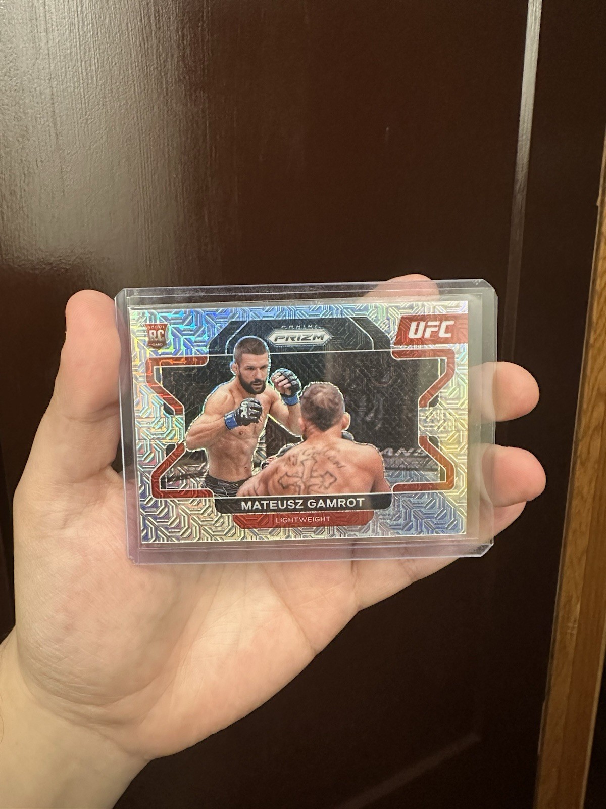 2022 Panini Prizm UFC Mateusz Gamrot #66 Mojo Prizm /25 (RC)