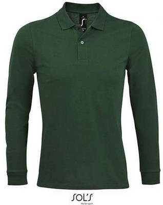 Herren Long-Sleeve Piqué Polo Shirt Perfect | SOLs | 02087