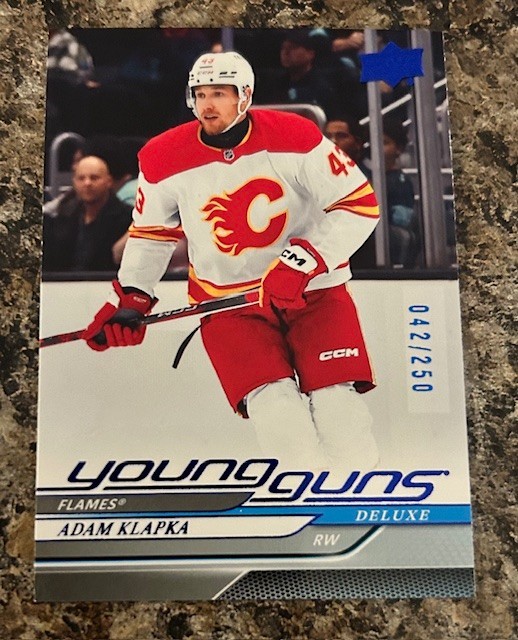 2024-25 Upper Deck Series 2 - Young Guns Adam Klapka #460 Deluxe /250 (RC)