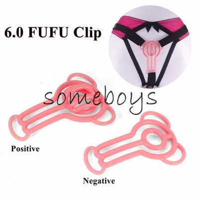 6.0 FUFU Clip Panty for Sissy Male Mimic Female Pussy Positive/Negative Devices 