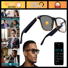 Bluetooth Smart Glasses with AI Assistant, 165+ Languages, Photochromic Lenses,
