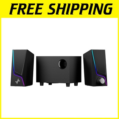 Computer Speakers with Subwoofer, 2.1 Hi-Fi PC Spe